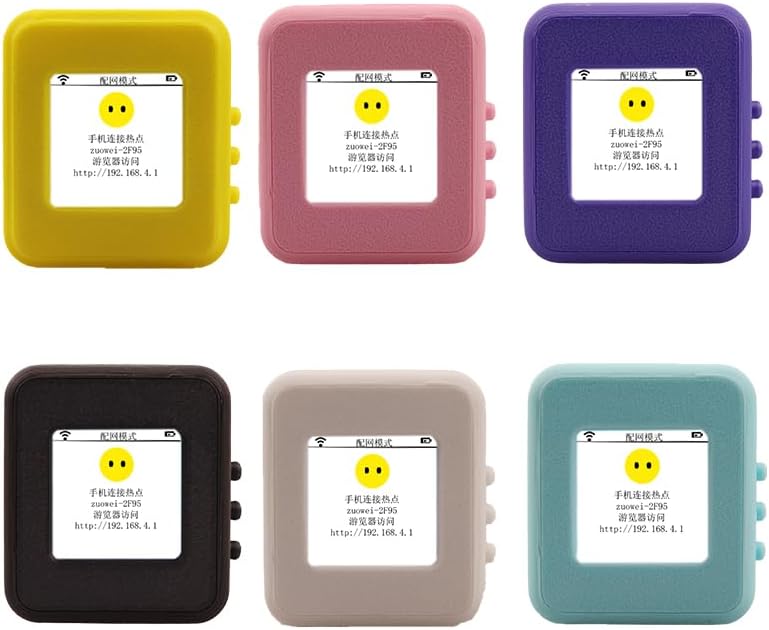 Mini Companion Robot Mini AI Voice Chat Robot - 1in Smart Color Screen with Wi-Fi, Voice Control, Emotional Interaction, Multiple Roles & Voice Cloning, Access to Large AI Model（Blue） (Pink)