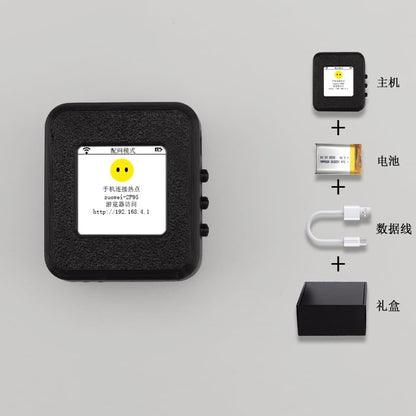 Mini Companion Robot Mini AI Voice Chat Robot - 1in Smart Color Screen with Wi-Fi, Voice Control, Emotional Interaction, Multiple Roles & Voice Cloning, Access to Large AI Model（Blue） (Pink)